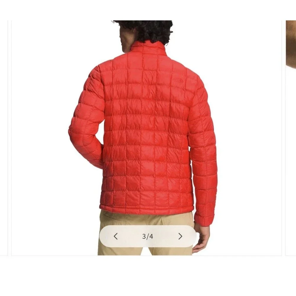 NWT Mens The North Face Thermoball Eco Full Zip Jacket Puffer Fiery Red Size 3X